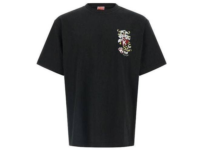 Kenzo Oversized T-Shirt aus Baumwolle mit Wild Tiger Stickerei - Ansicht 4