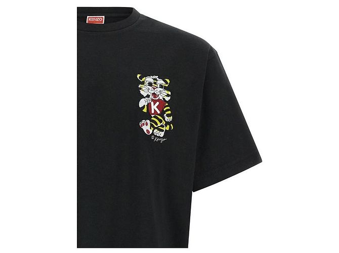 Kenzo Oversized T-Shirt aus Baumwolle mit Wild Tiger Stickerei - Ansicht 6