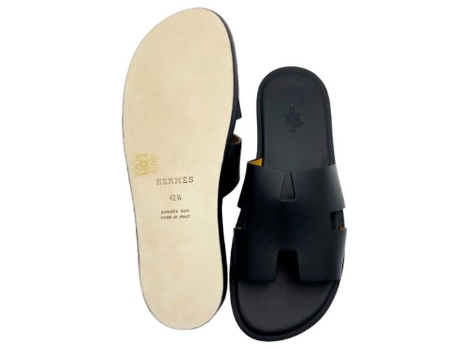 Hermès Sandali Istanbul in pelle di vitello Noir Black Nero - vista 10