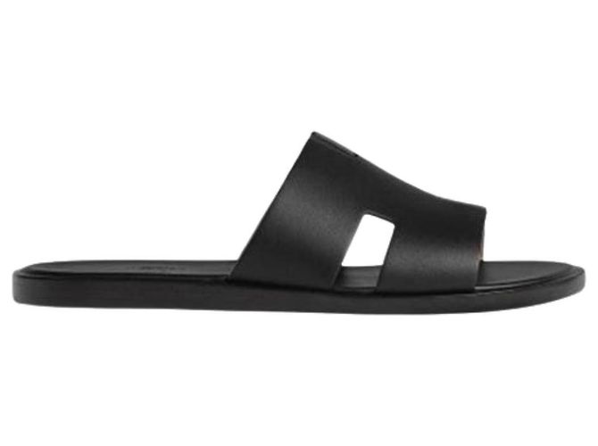Hermès Sandali Istanbul in pelle di vitello Noir Black Nero - vista 3