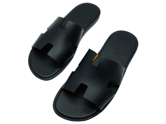 Hermès Sandali Istanbul in pelle di vitello Noir Black Nero - vista 6