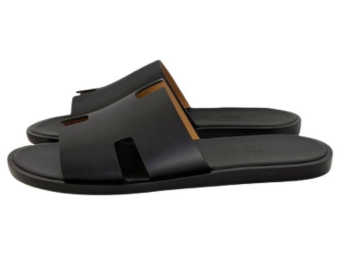 Hermès Sandali Istanbul in pelle di vitello Noir Black Nero - vista 8
