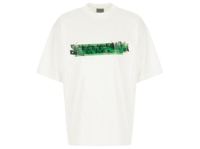 Balenciaga Camiseta Spray Modelagem Média Branco - vista 4
