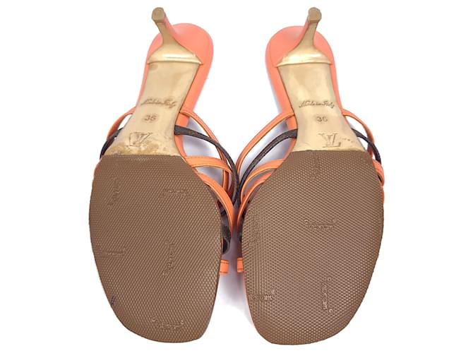 Louis Vuitton Mule Monogram Revival Arancione - vista 4