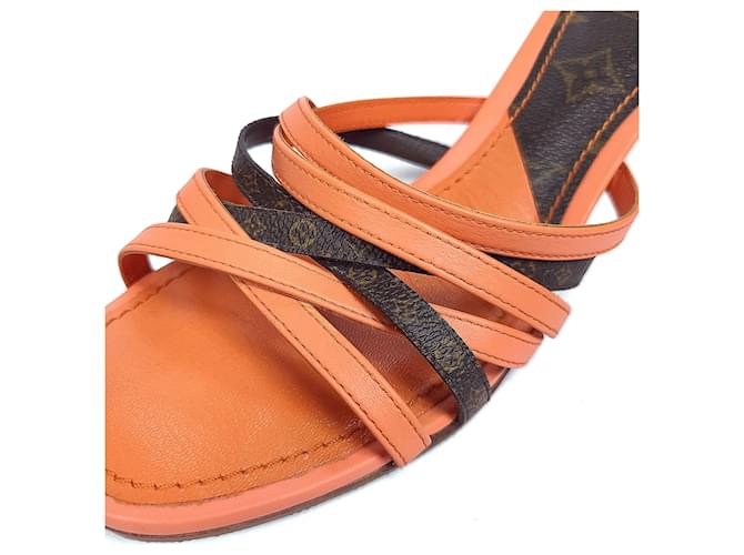 Louis Vuitton Mule Monogram Revival Arancione - vista 5