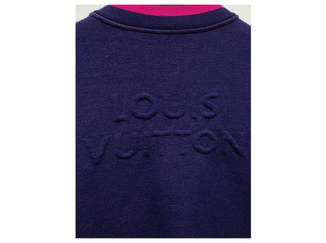 Louis Vuitton Strickjacke im Bomber-Stil mit Purple Block Monogramm Lila - Ansicht 6