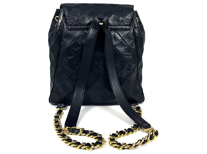 Chanel Rucksack aus Lammleder schwarz - Ansicht 2