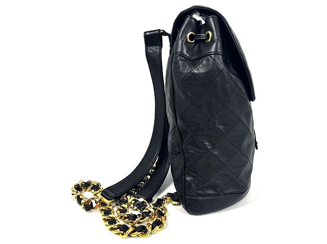 Chanel Rucksack aus Lammleder schwarz - Ansicht 3