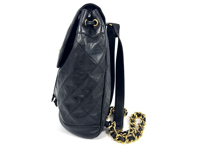 Chanel Rucksack aus Lammleder schwarz - Ansicht 4