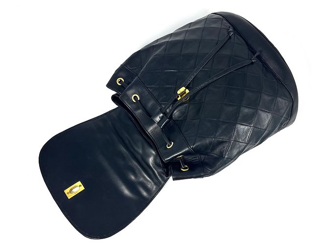 Chanel Rucksack aus Lammleder schwarz - Ansicht 6