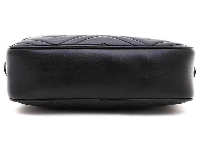 Gucci Borsa a Spalla e Borsa a Tracolla GG Marmont Matelassé Small Chain Nero - vista 7