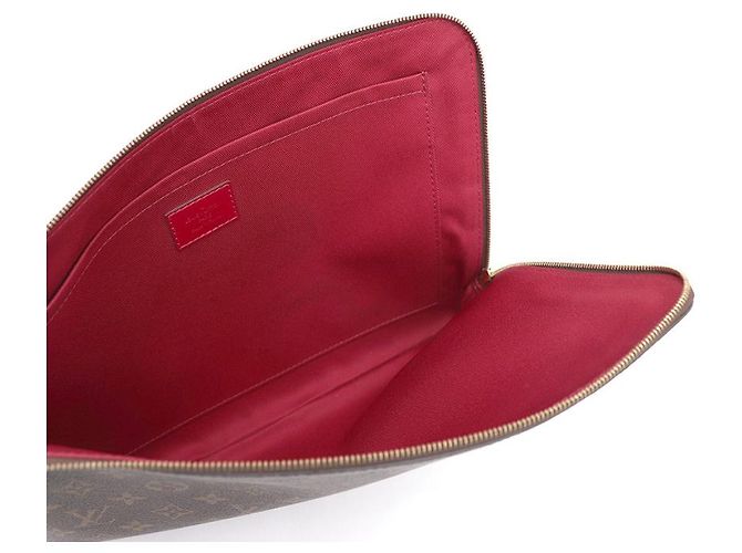 Louis Vuitton Clutch Monogram Canvas Fuchsia Étoile Voyage GM Multicolore - vista 14