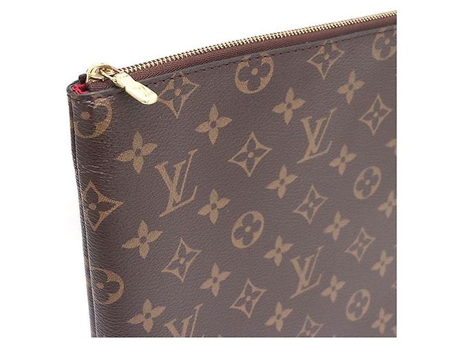 Louis Vuitton Clutch Monogram Canvas Fuchsia Étoile Voyage GM Multicolore - vista 4
