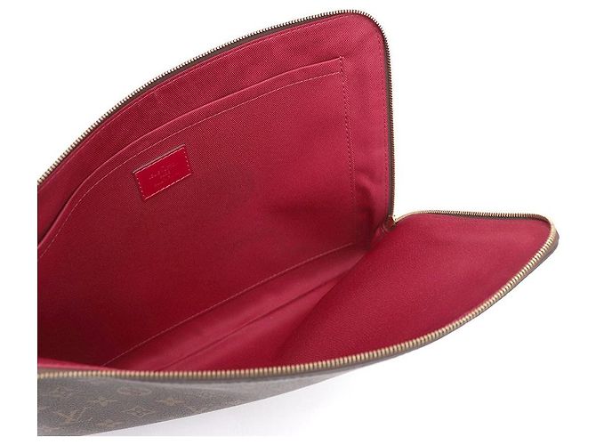 Louis Vuitton Clutch Monogram Canvas Fuchsia Étoile Voyage GM Multicolore - vista 7