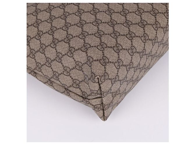 Gucci Canvas Schultertasche mit Reißverschluss Braun - Ansicht 10