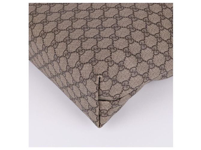 Gucci Canvas Schultertasche mit Reißverschluss Braun - Ansicht 11