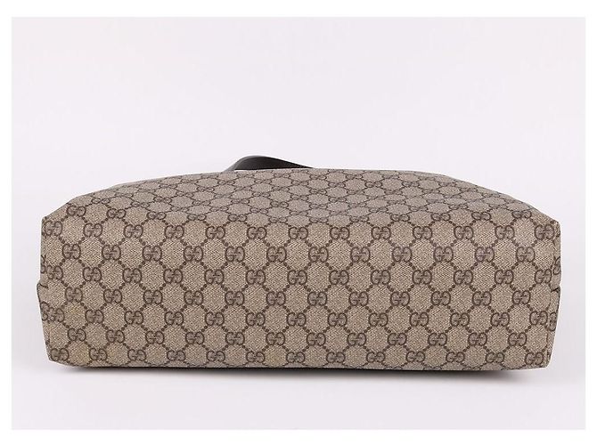 Gucci Canvas Schultertasche mit Reißverschluss Braun - Ansicht 9