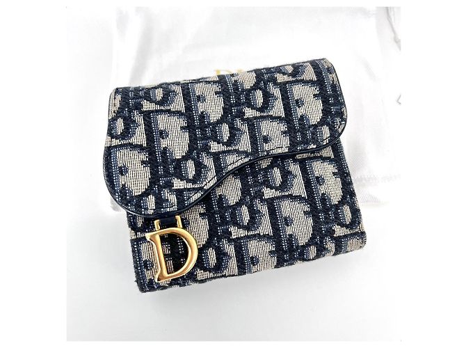 Dior Cartera Jacquard Oblique Saddle Lotus Multicolor - vista 3