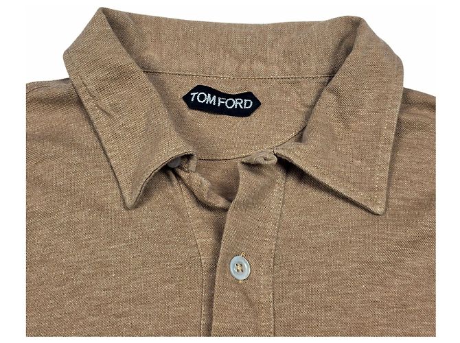 Tom Ford Polo-Shirt mit Logo Braun - Ansicht 4