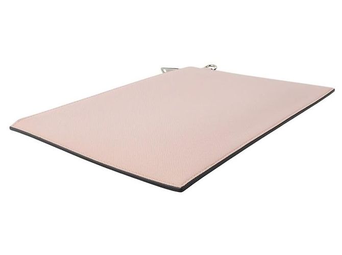 Givenchy Clutch in pelle rosa con logo vintage - vista 4