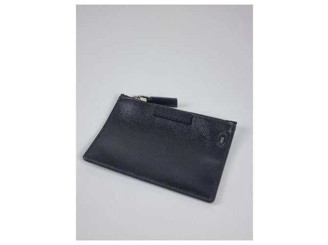 Givenchy Vertikaler Saffiano Leder Tote Schulterbeutel Silber - Ansicht 17