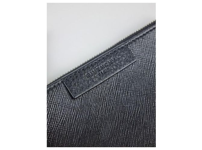 Givenchy Vertikaler Saffiano Leder Tote Schulterbeutel Silber - Ansicht 18