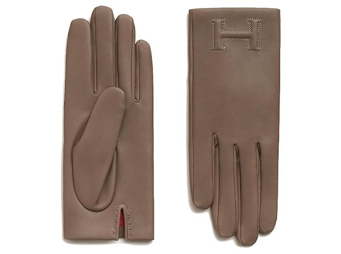 Hermès Guanti Bastille Marrone - vista 4