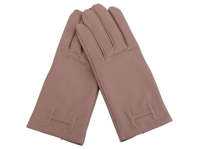 Hermès Guanti Bastille Marrone - vista 7