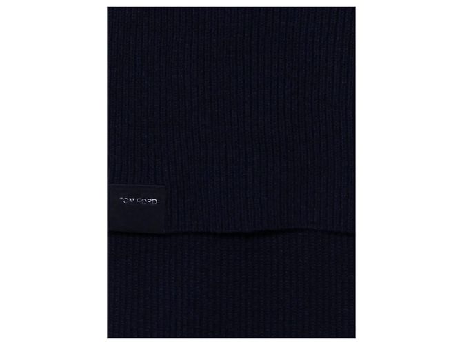 Tom Ford Kaschmir-Schal Blau - Ansicht 8