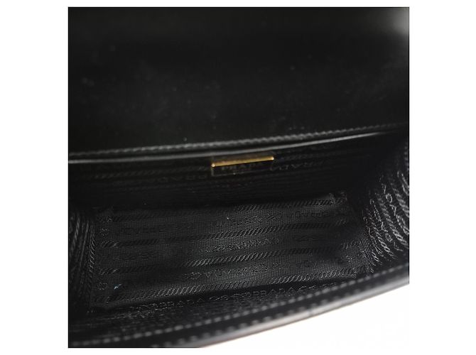 Prada Bolso de Hombro y Crossbody Envelope Saffiano Chain Black Negro - vista 10