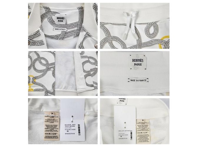 Duffle Hermès Set con Giacca Varsity Remix Palefroi e Minigonna Multicolore - vista 11