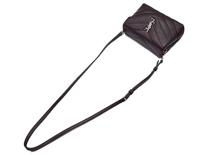 Saint Laurent Borsa a tracolla Monogram Loulou Toy Nero - vista 4