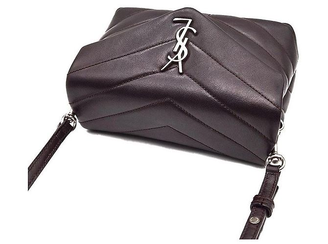 Saint Laurent Borsa a tracolla Monogram Loulou Toy Nero - vista 6