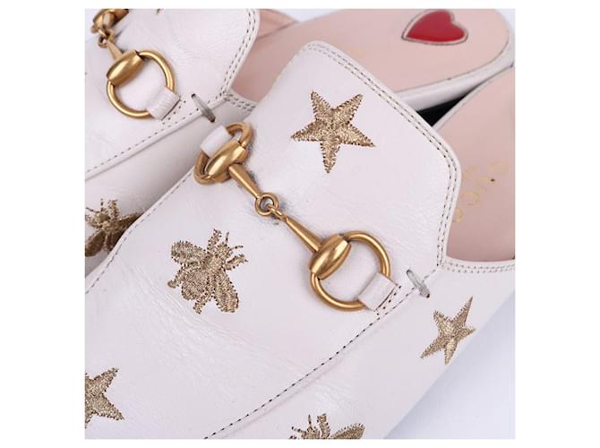 Gucci Mocassini White Bee con morsetto Bianco - vista 2