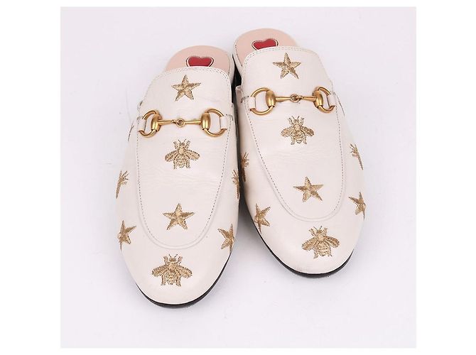Gucci Mocassini White Bee con morsetto Bianco - vista 3