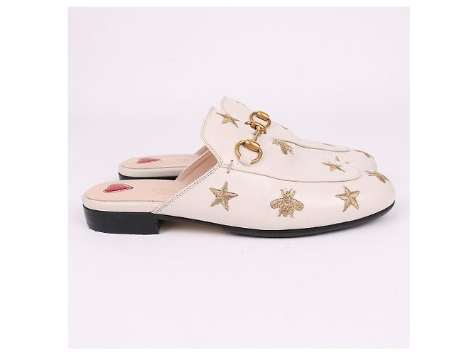 Gucci Mocassini White Bee con morsetto Bianco - vista 6