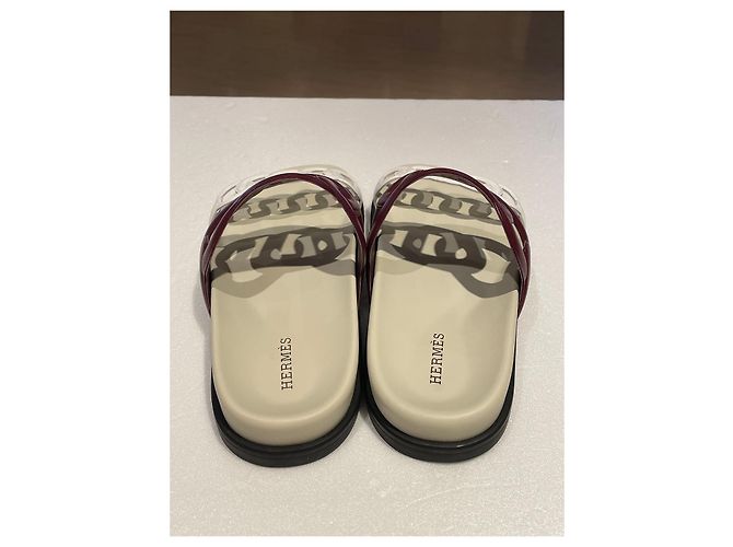 Hermès Extra Sandalen Weiß Braun - Ansicht 13