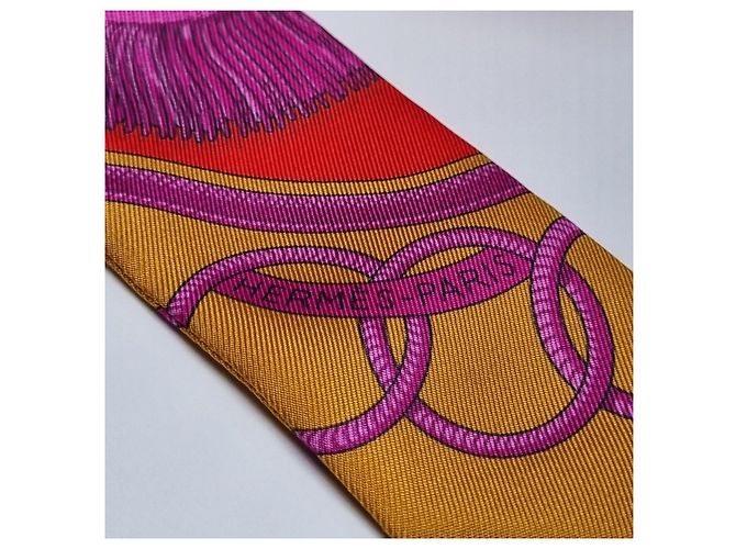 Hermès Sciarpa Twilly (Qualità da Esposizione, Seta) Multicolore - vista 9