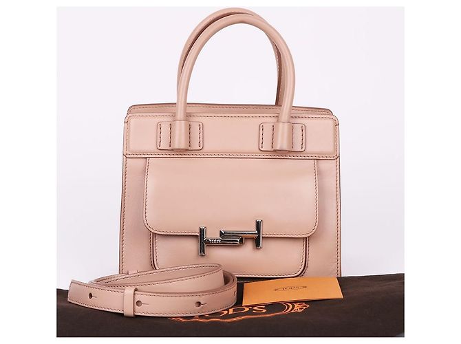 Tod's Mini borsa a tracolla in doppio pelle beige chiaro Marrone - Ansicht 12