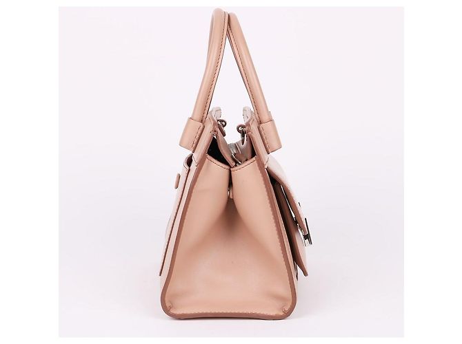 Tod's Mini borsa a tracolla in doppio pelle beige chiaro Marrone - Ansicht 4