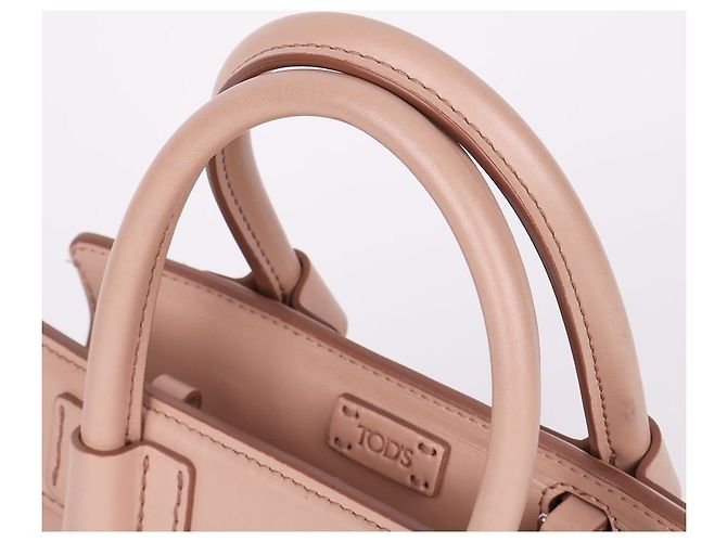 Tod's Mini borsa a tracolla in doppio pelle beige chiaro Marrone - Ansicht 6
