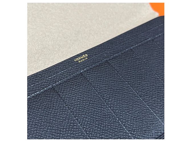 Hermès Long Wallet Black with Gold Hardware - view 8