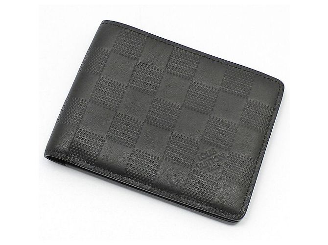 Louis Vuitton Black Damier Infini Multiple Wallet - view 3
