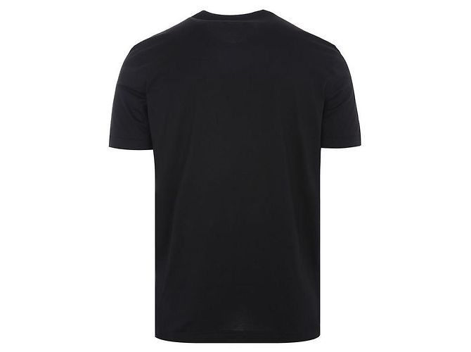 Kiton KNT T-Shirt mit besticktem Logo in Schwarz - Ansicht 3