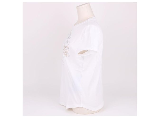 Zadig & Voltaire Camiseta branca com múltiplas estampas para mulher Branco - vista 3