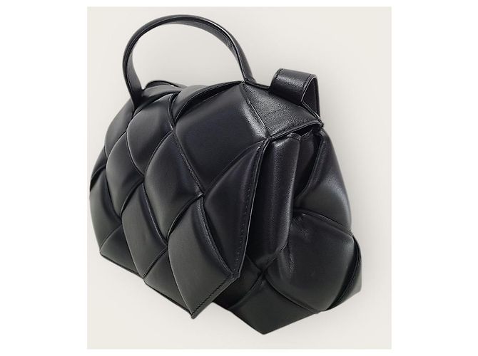Bottega Veneta Borsa a mano e a spalla con manico superiore in Intrecciato nero - vista 2