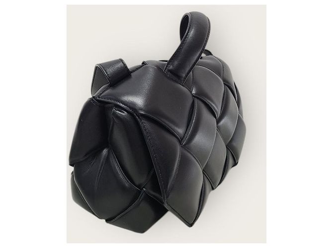Bottega Veneta Borsa a mano e a spalla con manico superiore in Intrecciato nero - vista 3