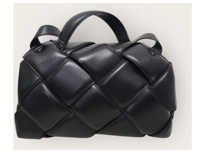 Bottega Veneta Borsa a mano e a spalla con manico superiore in Intrecciato nero - vista 5