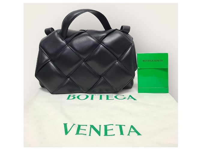Bottega Veneta Borsa a mano e a spalla con manico superiore in Intrecciato nero - vista 7