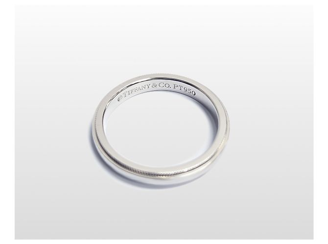 Tiffany & Co Tiffany Milgrain Together Ring Platin Größe Silber - Ansicht 2